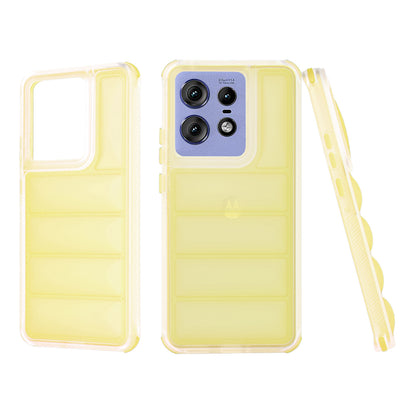 Case for Motorola Edge 50 Pro, Techsuit, Wave Shield, Yellow