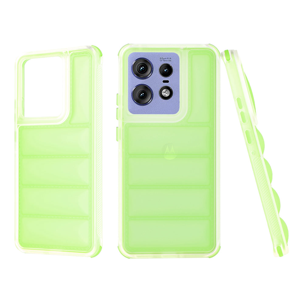 Case for Motorola Edge 50 Pro, Techsuit, Wave Shield, Green
