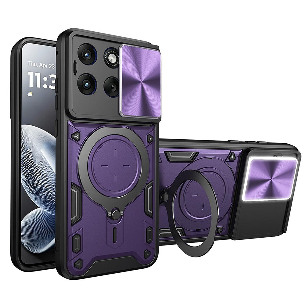 Case for Motorola Edge 70 Fusion, Techsuit, CamGuard Pro, Purple
