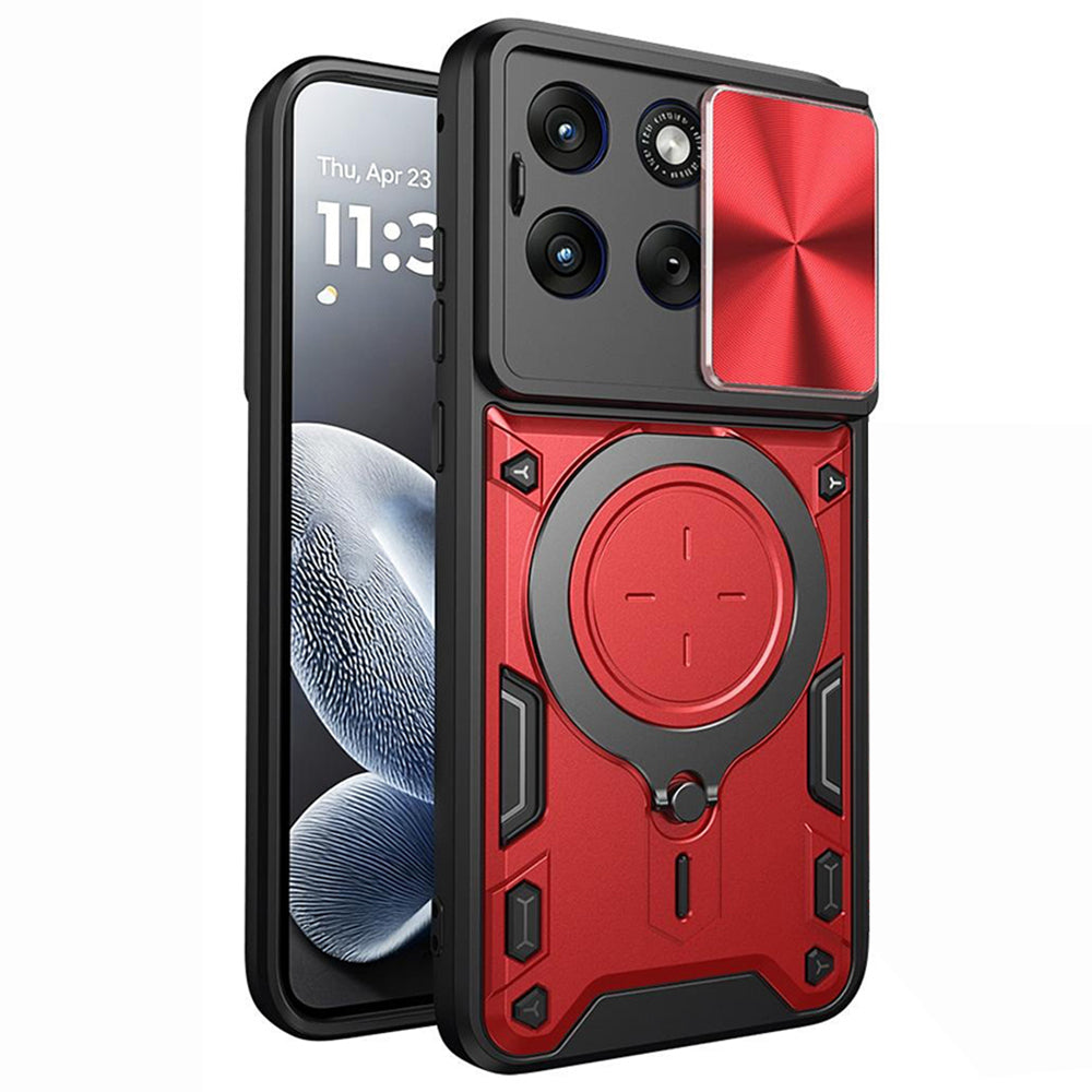 Case for Motorola Edge 70 Fusion, Techsuit, CamGuard Pro, Red