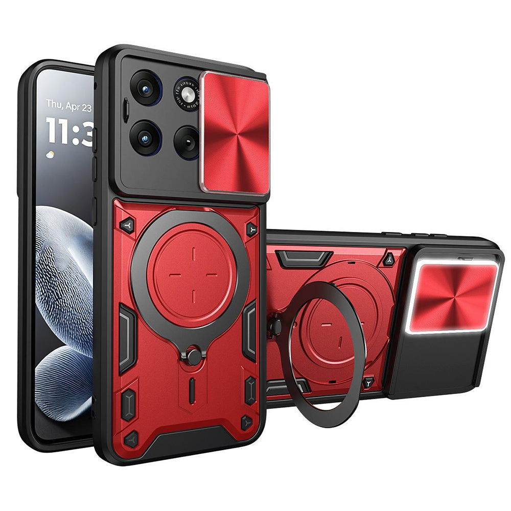 Case for Motorola Edge 70 Fusion, Techsuit, CamGuard Pro, Red