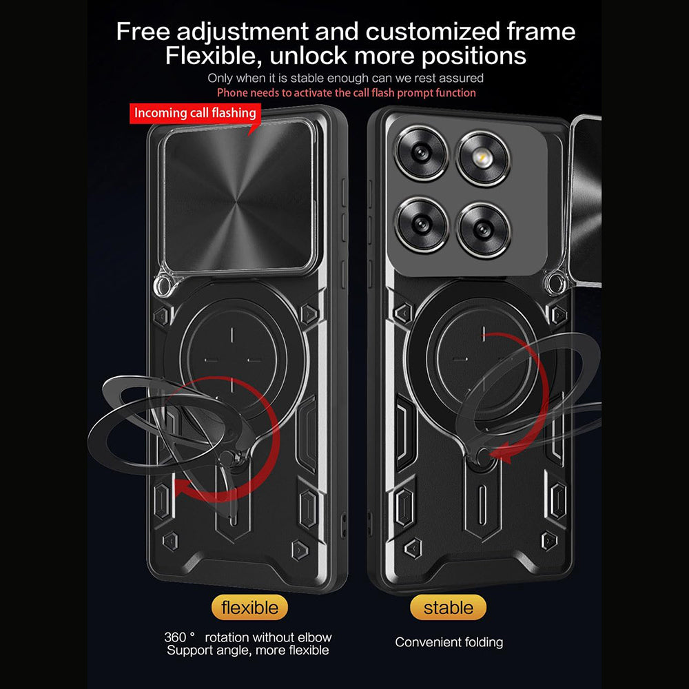 Case for Motorola Edge 70 Pro, Techsuit, CamGuard Pro, Black
