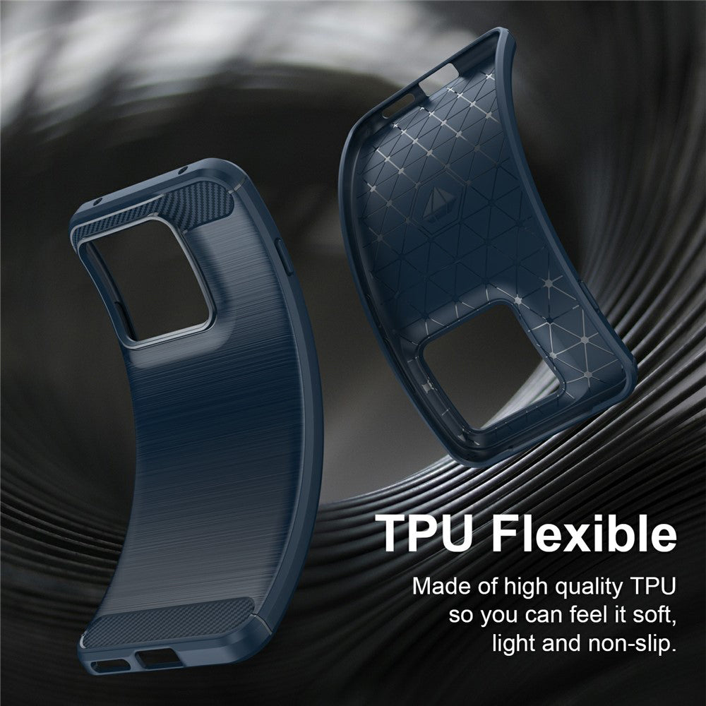 Case for Motorola Edge 70 Pro, Techsuit, Carbon, Blue