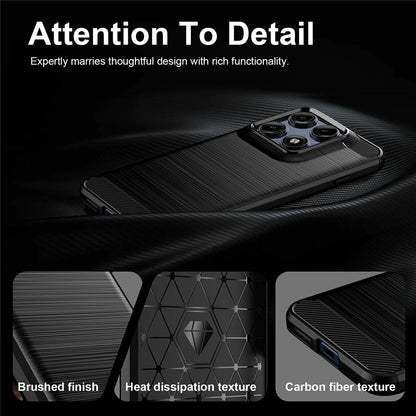 Case for Motorola Edge 70 Pro, Techsuit, Carbon, Black
