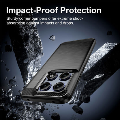 Case for Motorola Edge 70 Pro, Techsuit, Carbon, Black