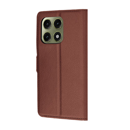 Case for Motorola Edge 70 Pro, Techsuit, Leather Folio, Brown