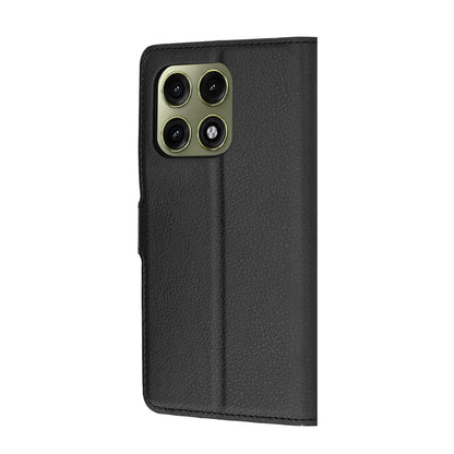 Case for Motorola Edge 70 Pro, Techsuit, Leather Folio, Black