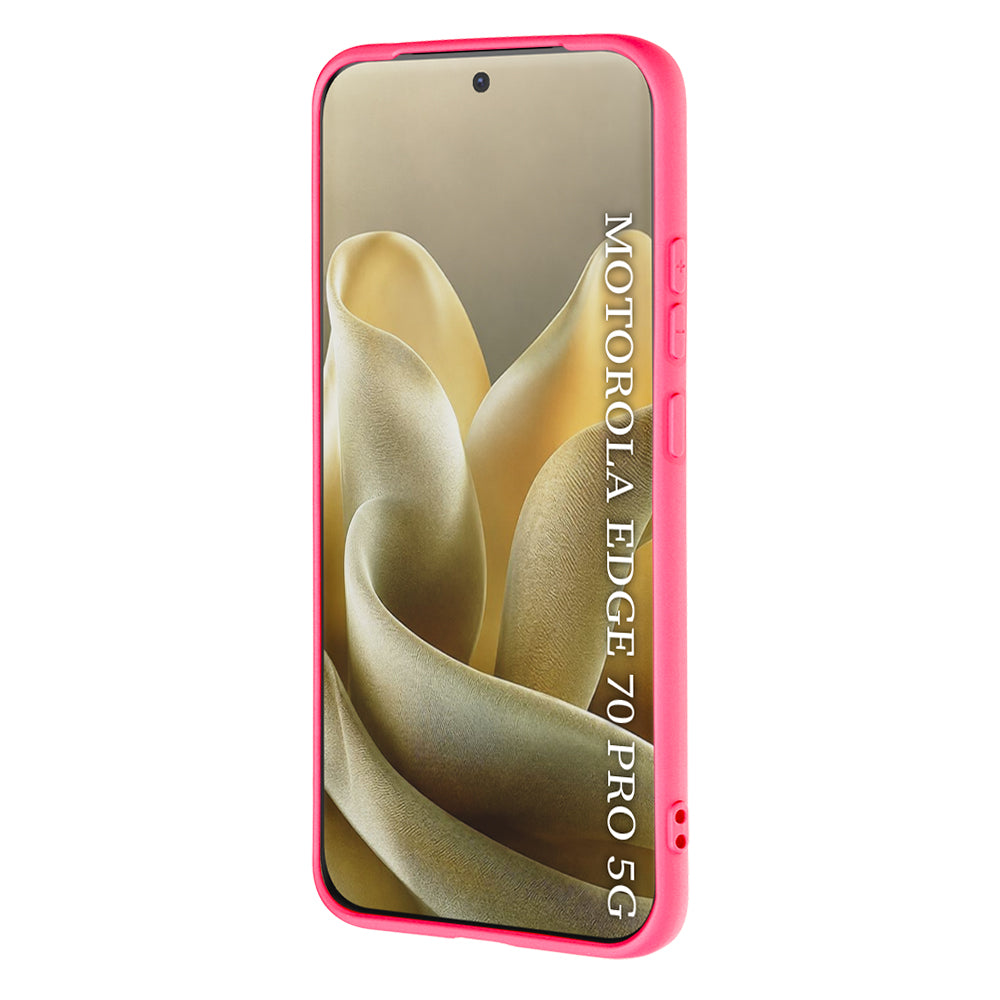 Case for Motorola Edge 70 Pro, Techsuit, SoftFlex, Dark Pink