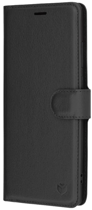 Case for Motorola Moto G85, Techsuit, Leather Folio, Black