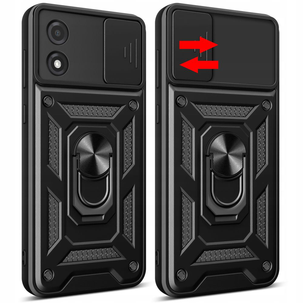 Case for Motorola Moto E13, Techsuit, CamShield, Black