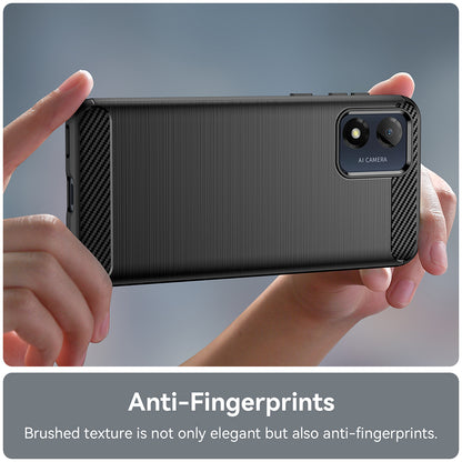 Case for Motorola Moto E13, Techsuit, Carbon, Black