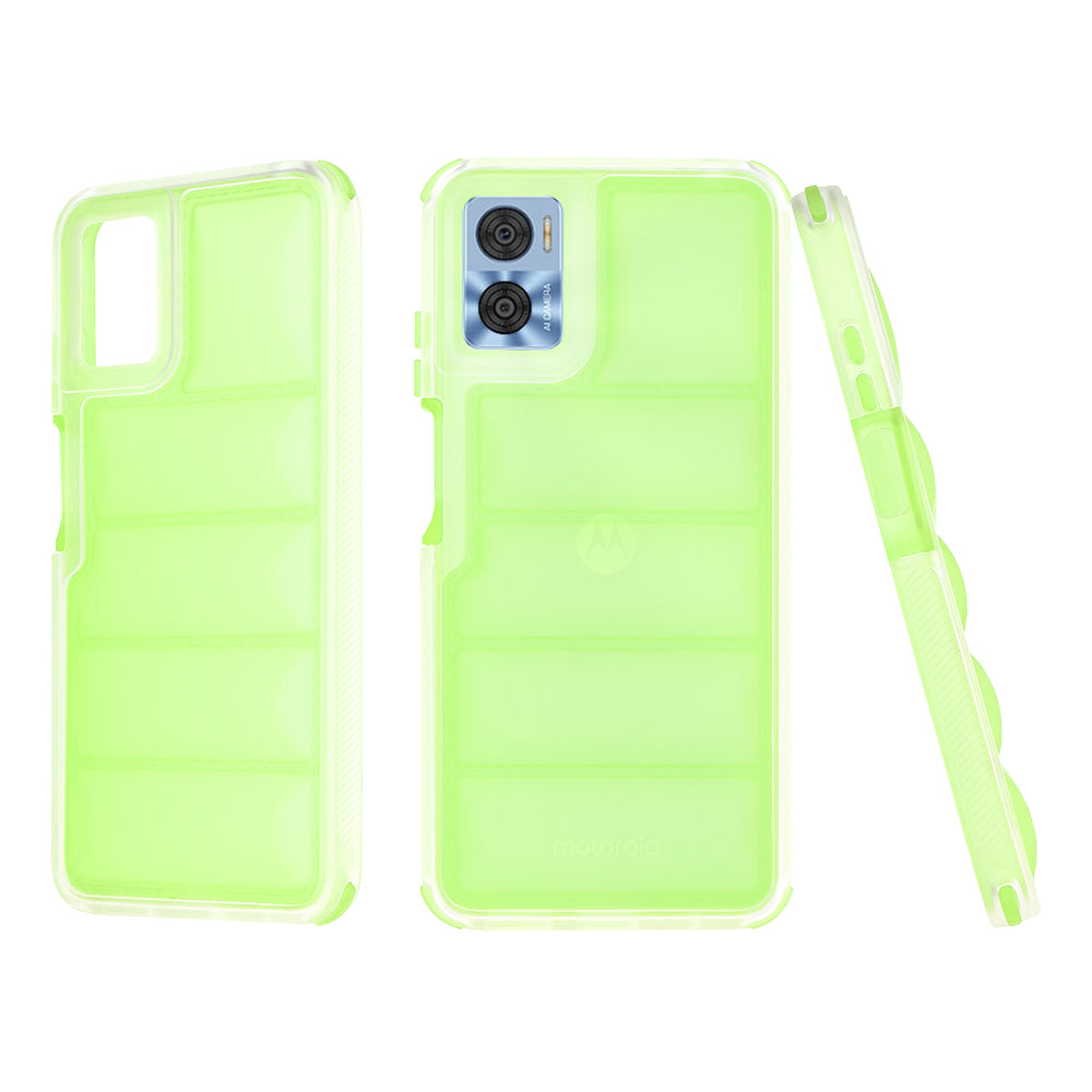 Case for Motorola Moto E22i / E22, Techsuit, Wave Shield, Green