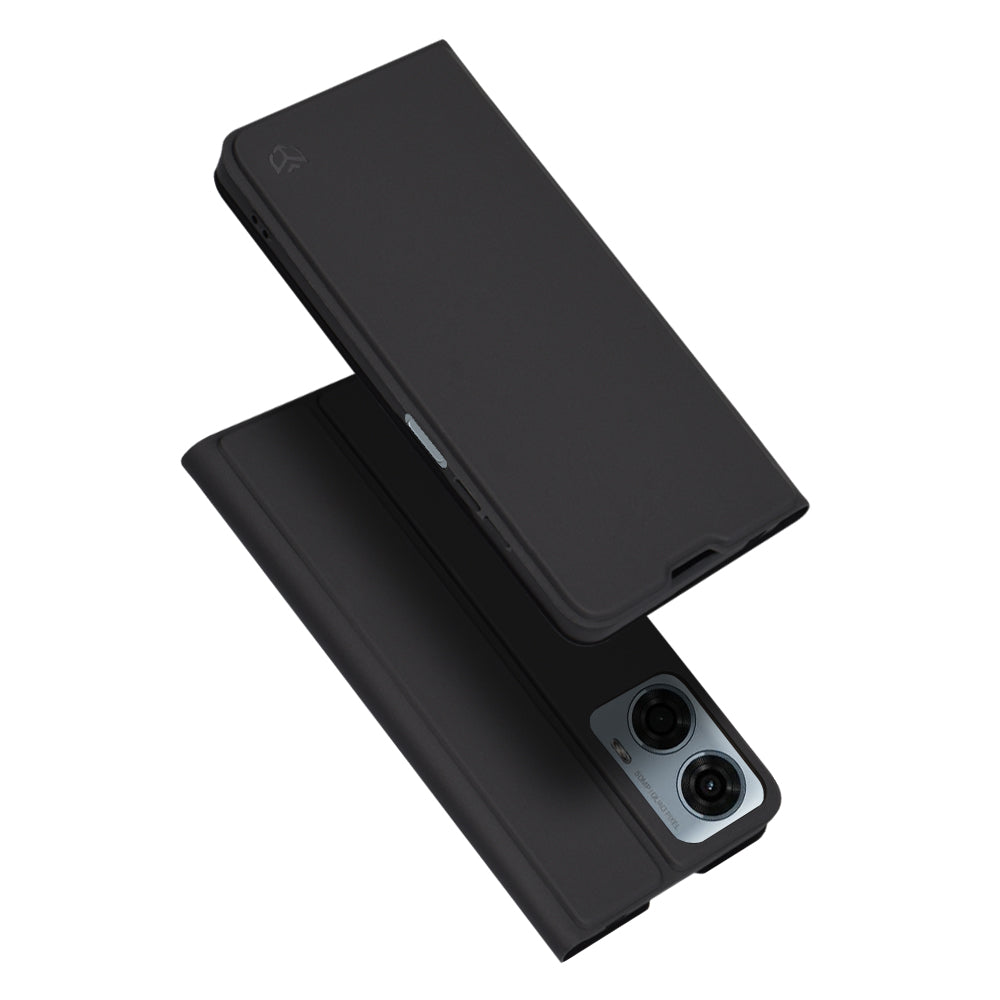 Case for Motorola Moto G24 Power, Techsuit, Magskin Book, Black