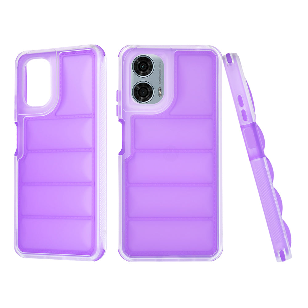 Case for Motorola Moto G24 Power, Techsuit, Wave Shield, Purple
