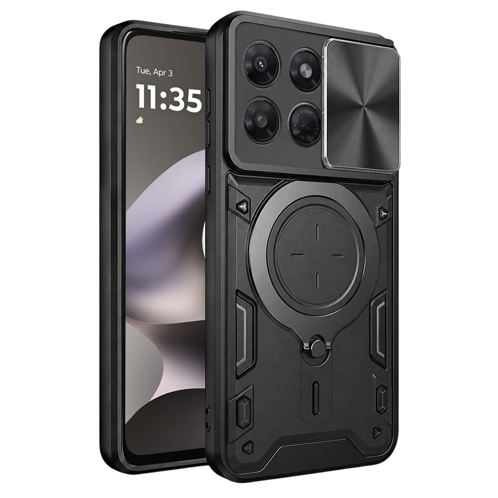 Case for Motorola Moto G37 Power, Techsuit, CamGuard Pro, Black
