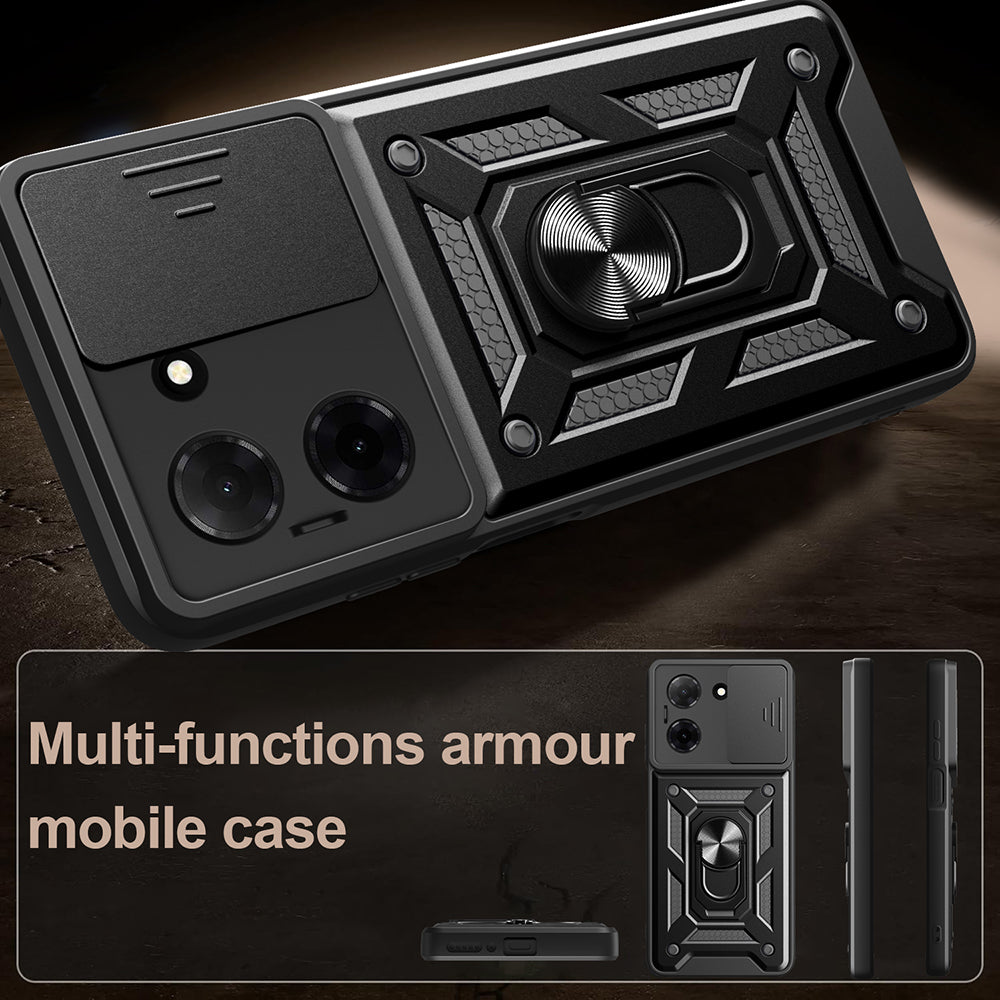 Case for Motorola Moto G37 Power, Techsuit, CamShield, Black