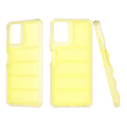 Case for Motorola Moto G45 / G34, Techsuit, Wave Shield, Yellow