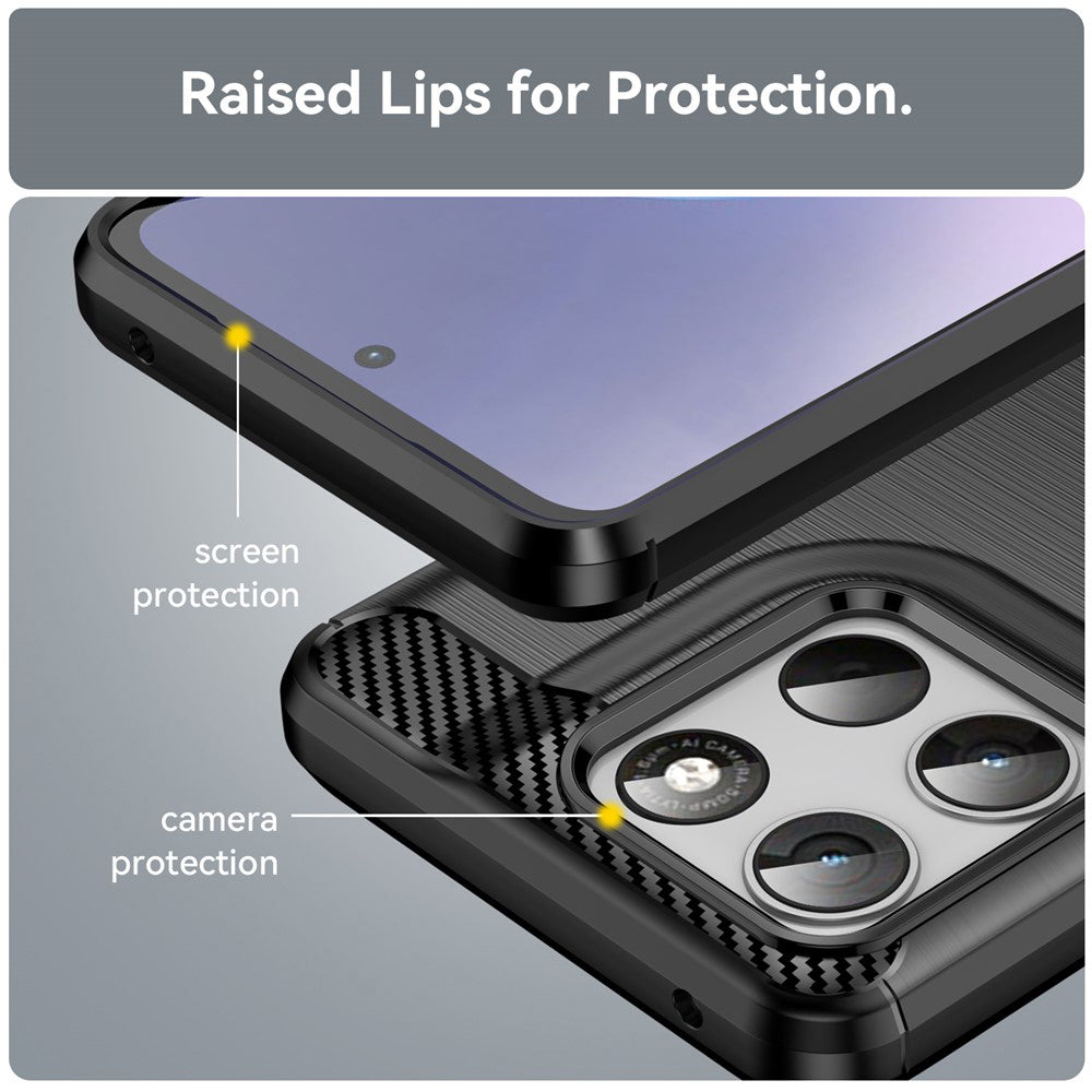 Case for Motorola Moto G47 / G37 Power / G37 / G67 Power / G57 Power, Techsuit, Carbon, Black