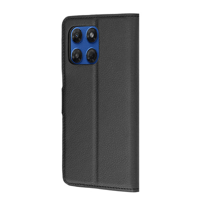 Case for Motorola Moto G47 / G37 Power / G37, Techsuit, Leather Folio, Black