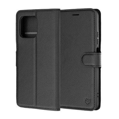 Case for Motorola Moto G47 / G37 Power / G37, Techsuit, Leather Folio, Black