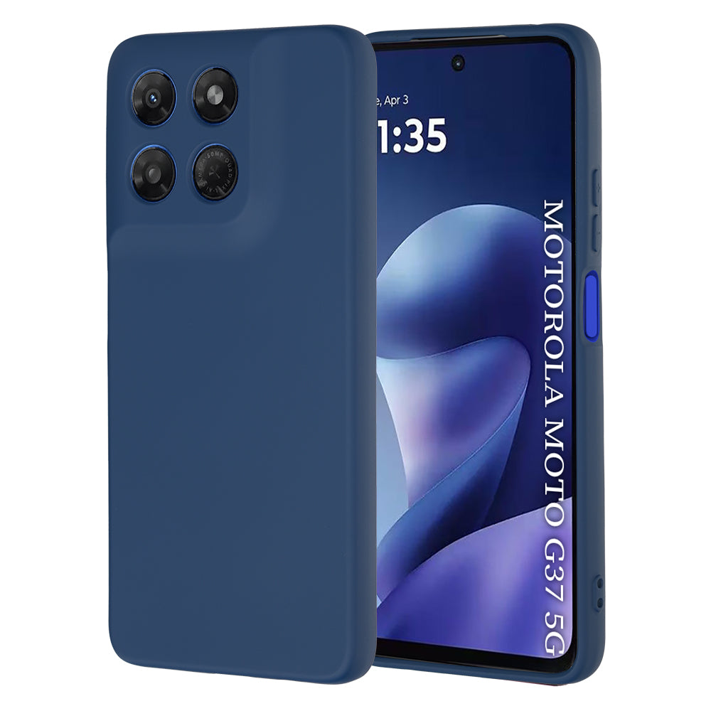 Case for Motorola Moto G47 / G37 Power / G37, Techsuit, SoftFlex, Navy Blue