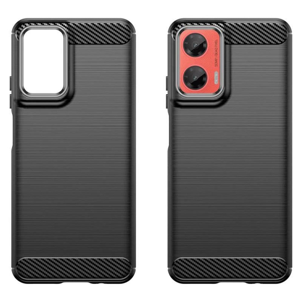 Case for Motorola Moto G55, Techsuit, Carbon, Black