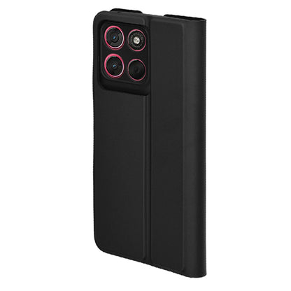 Case for Motorola Moto G67 Power / G57 Power, Techsuit, Magskin Book, Black