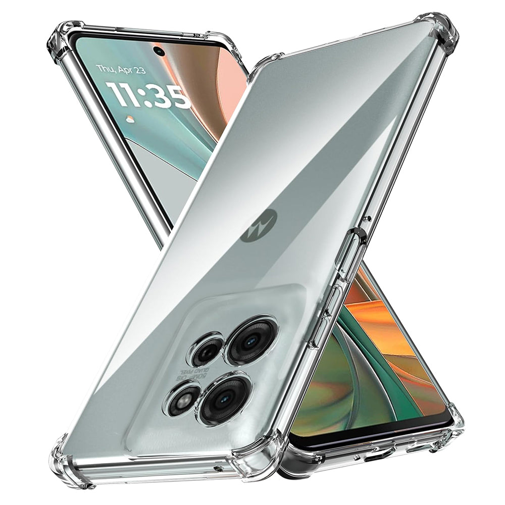Case for Motorola Moto G75, Techsuit, Shockproof Clear, Transparent