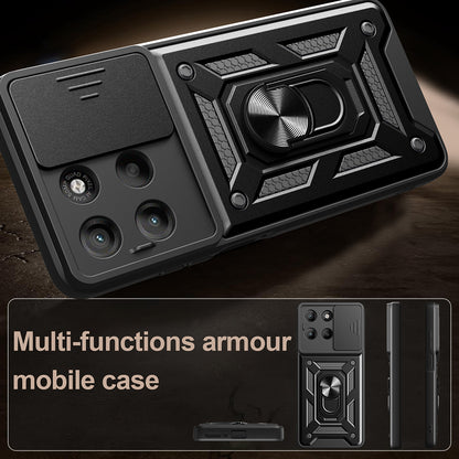 Case for Motorola Moto G77 / G67, Techsuit, CamShield, Blue