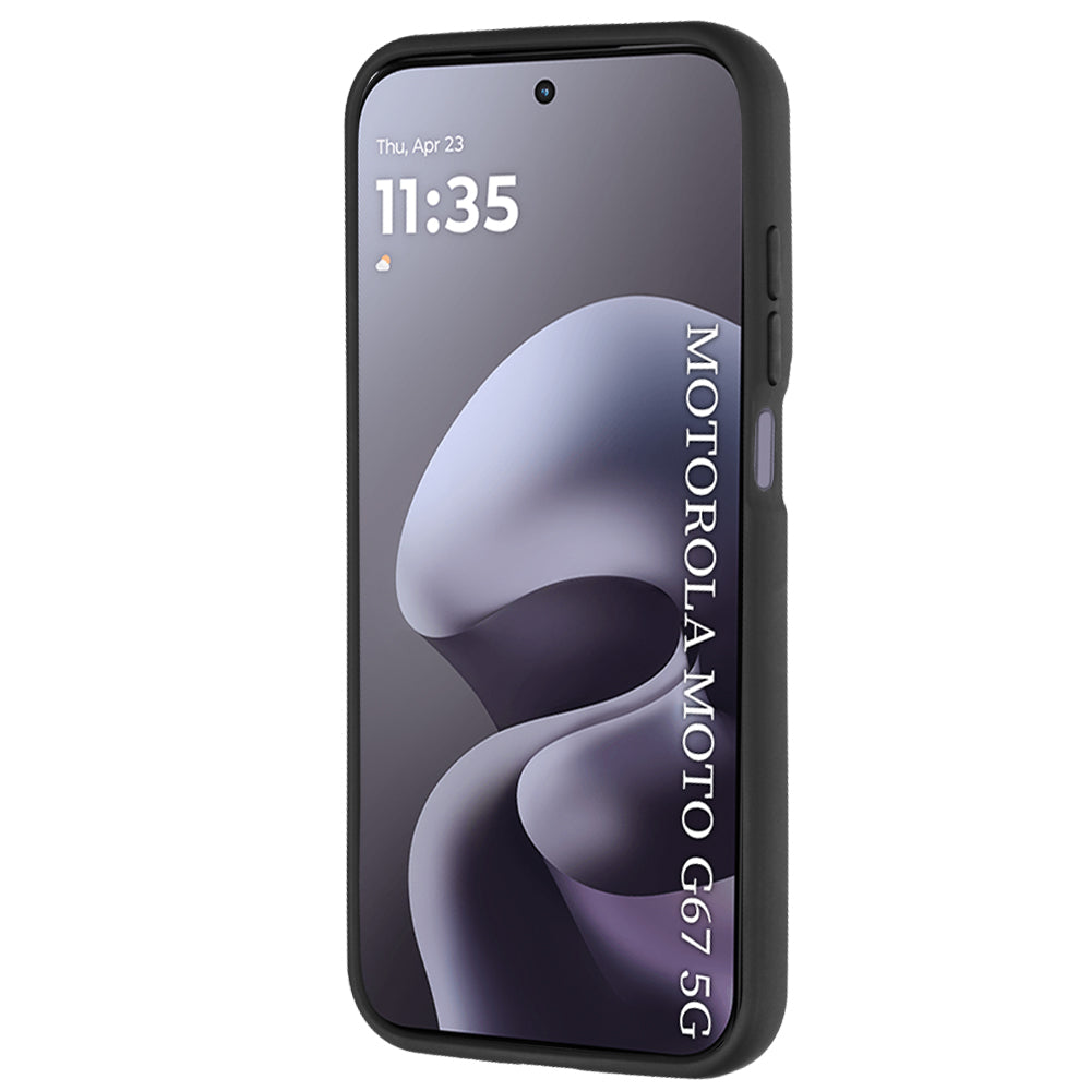 Case for Motorola Moto G77 / G67, Techsuit, Glinth, Black