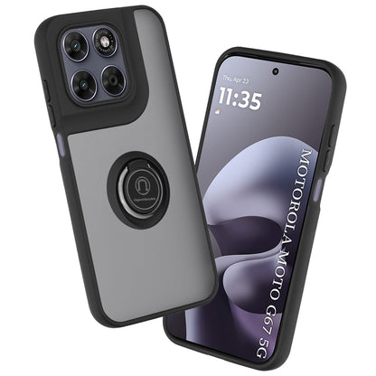 Case for Motorola Moto G77 / G67, Techsuit, Glinth, Black