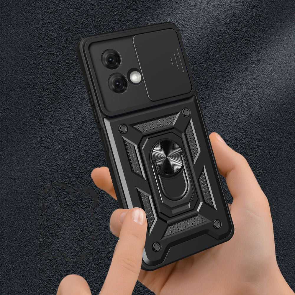 Case for Motorola Moto G84, Techsuit, CamShield, Black