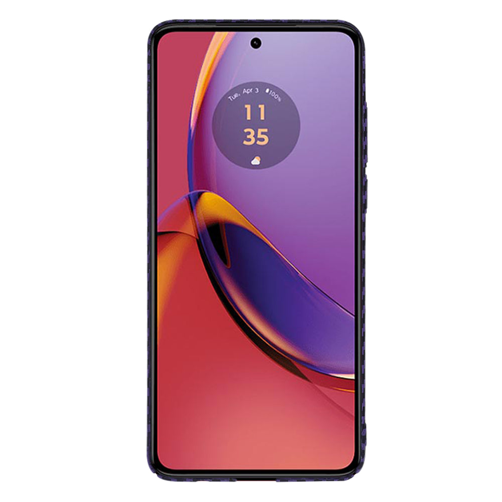 Case for Motorola Moto G84, Techsuit, Carbonite FiberShell, Purple