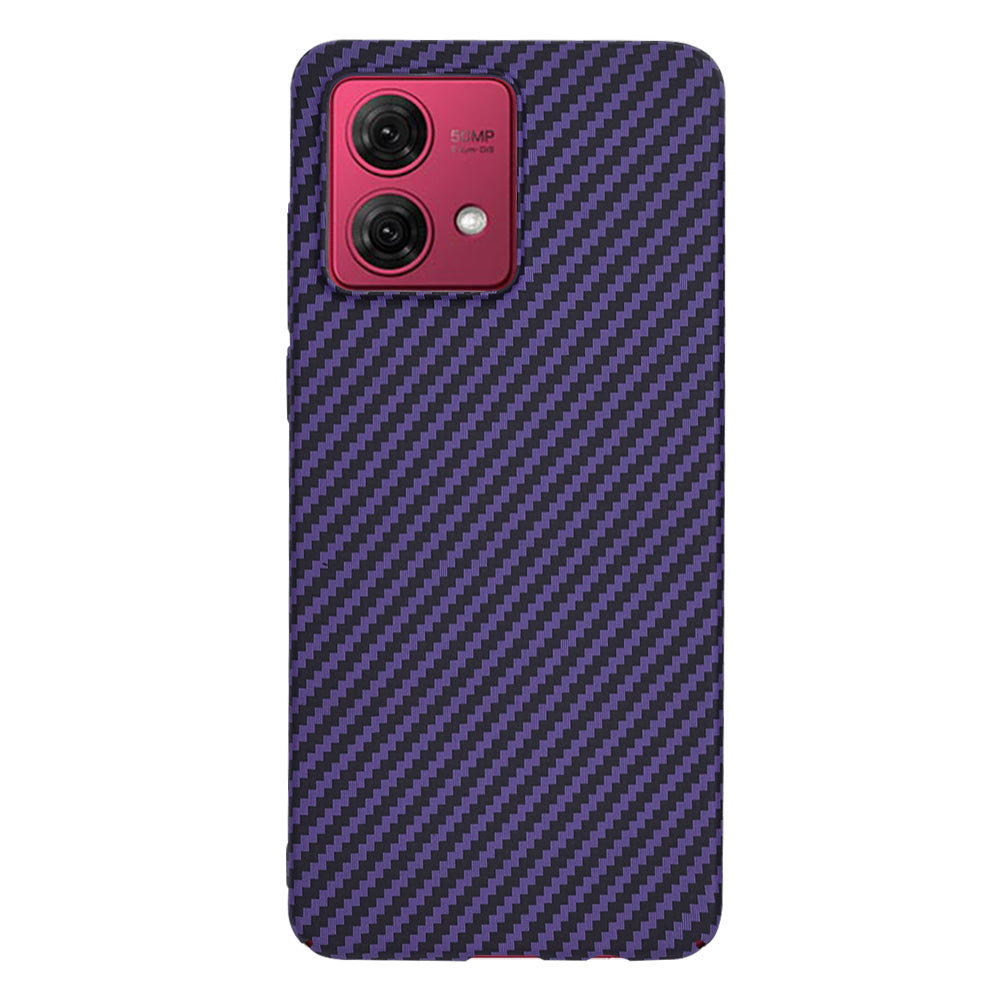 Case for Motorola Moto G84, Techsuit, Carbonite FiberShell, Purple