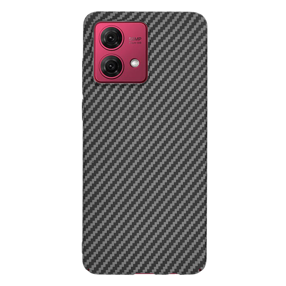 Case for Motorola Moto G84, Techsuit, Carbonite FiberShell, Black