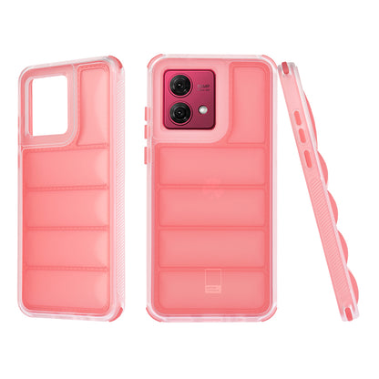 Case for Motorola Moto G84, Techsuit, Wave Shield, Red