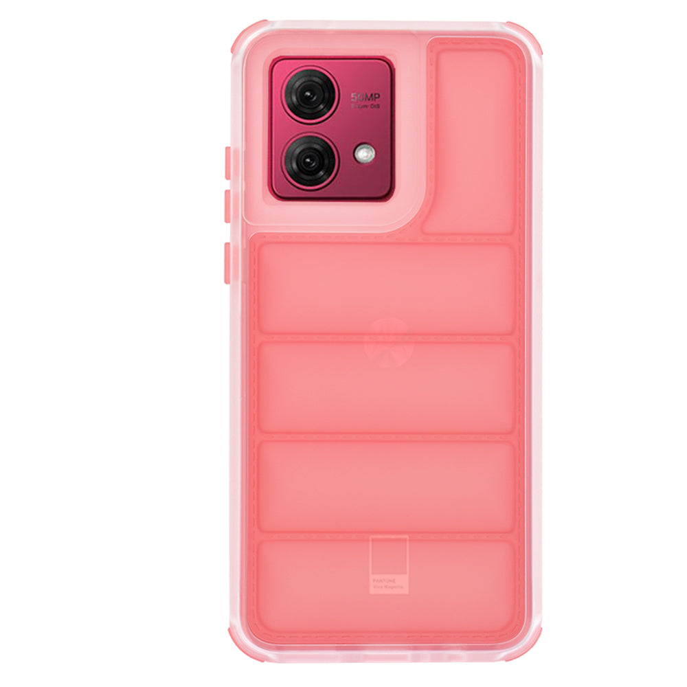Case for Motorola Moto G84, Techsuit, Wave Shield, Red