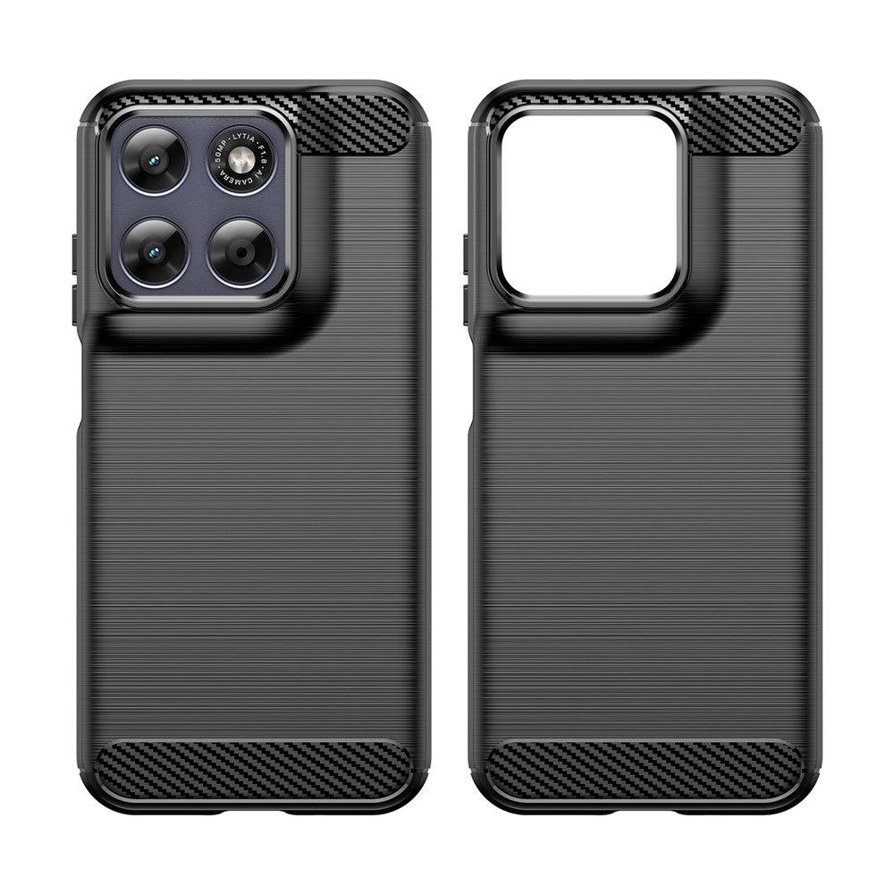 Case for Motorola Moto G87, Techsuit, Carbon, Black
