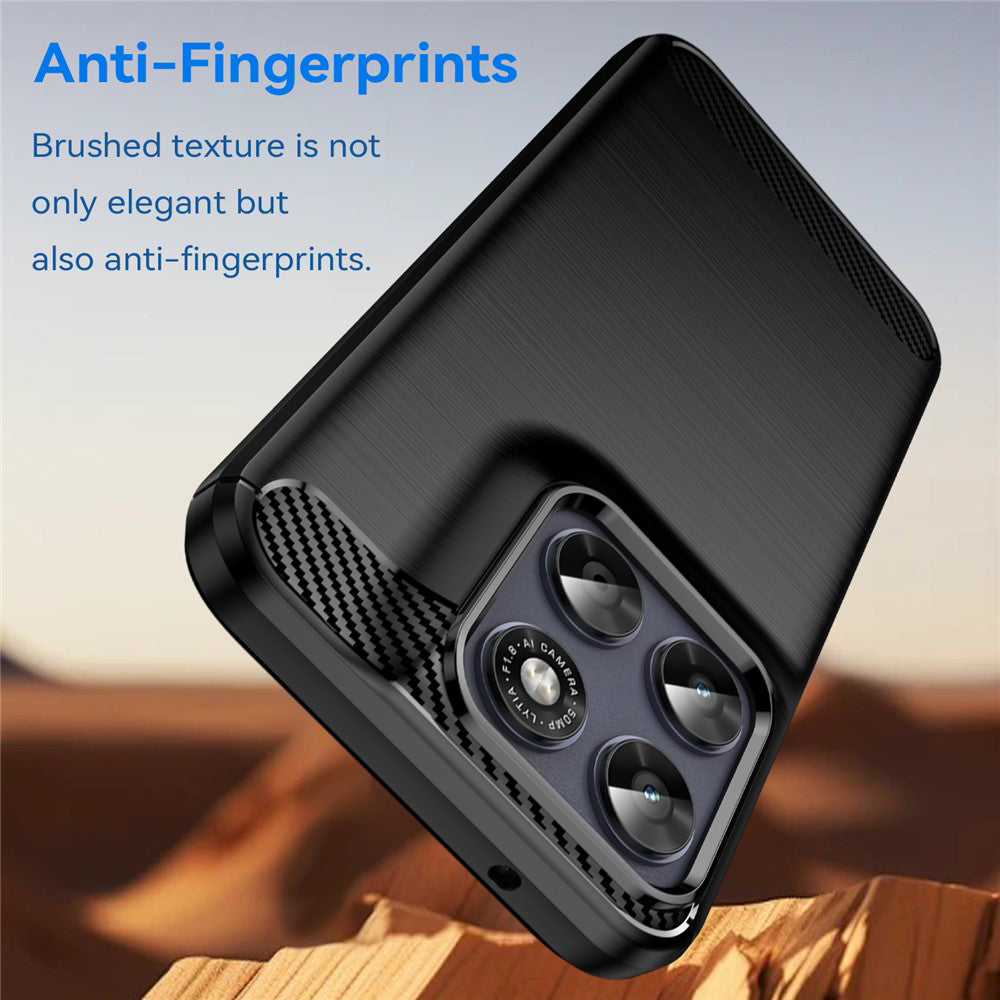 Case for Motorola Moto G87, Techsuit, Carbon, Black