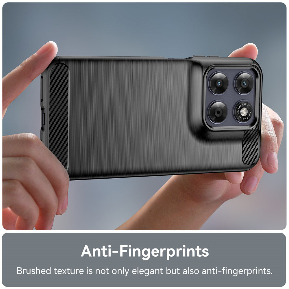 Case for Motorola Moto G87, Techsuit, Carbon, Black