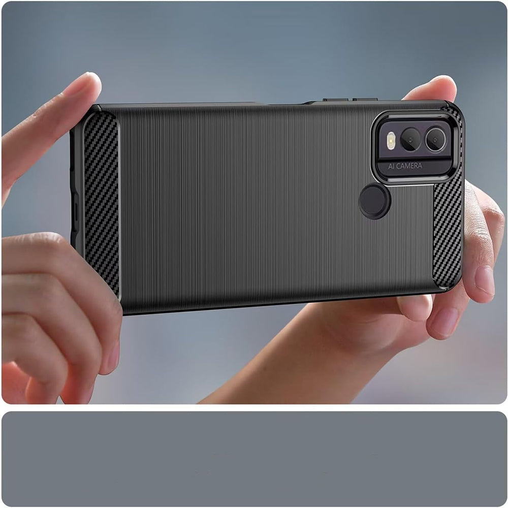 Case for Nokia C22, Techsuit, Carbon, Black