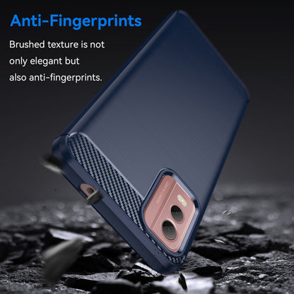 Case for Nokia C32, Techsuit, Carbon, Blue