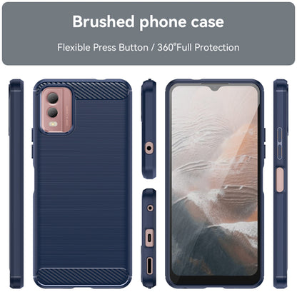 Case for Nokia C32, Techsuit, Carbon, Blue