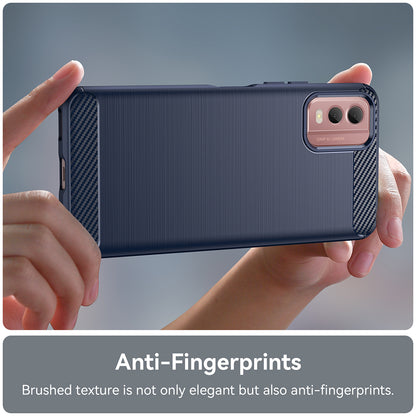 Case for Nokia C32, Techsuit, Carbon, Blue