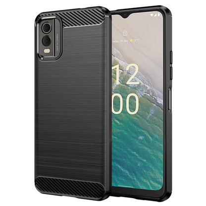 Case for Nokia C32, Techsuit, Carbon, Black