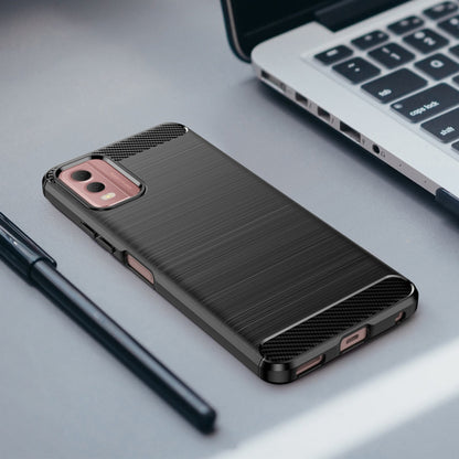 Case for Nokia C32, Techsuit, Carbon, Black