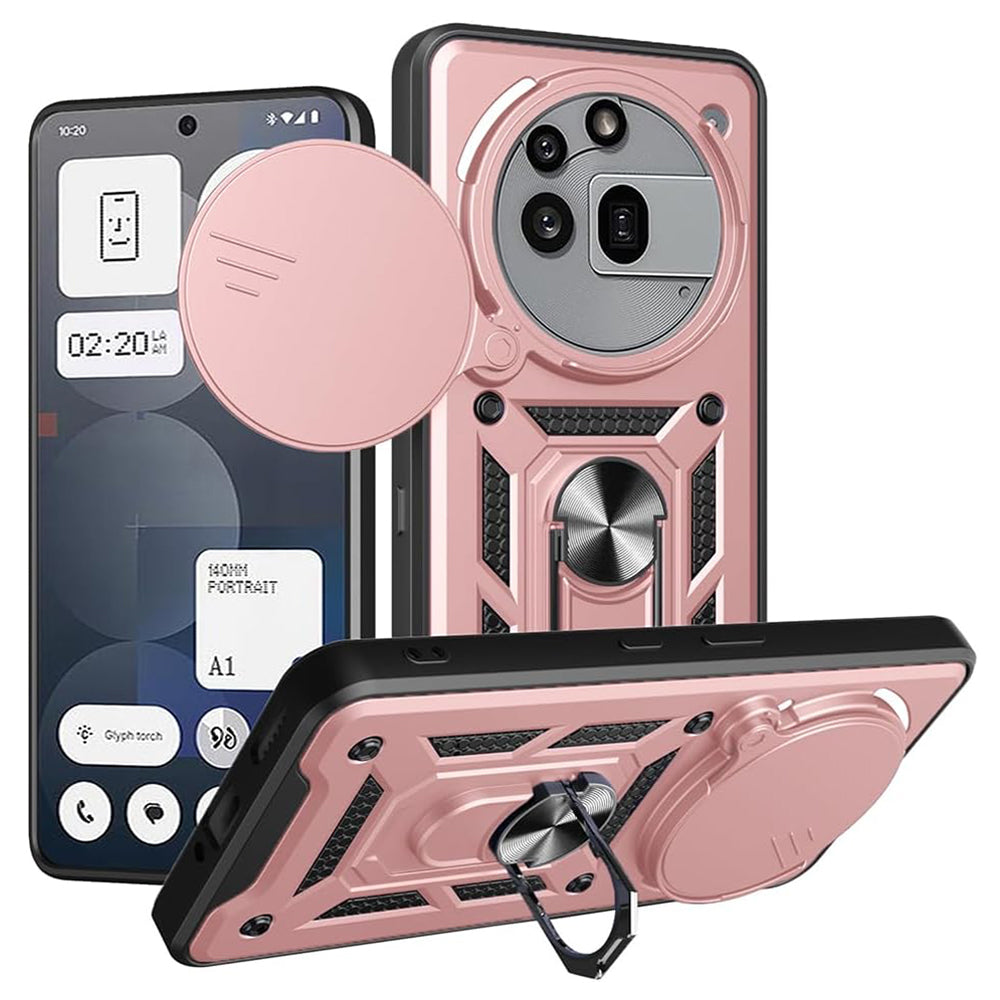 Case for Nothing Phone (3a) Pro, Techsuit, CamShield, Pink