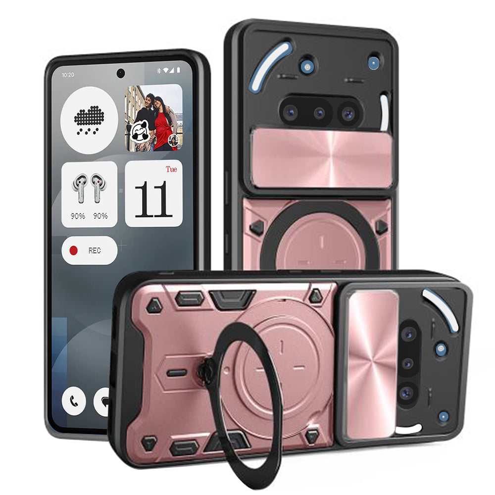Case for Nothing Phone (3a), Techsuit, CamGuard Pro, Rose Gold