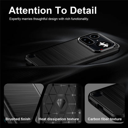 Case for Nothing Phone (4a) Pro, Techsuit, Carbon, Black