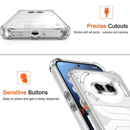 Case for Nothing Phone (4a), Techsuit, Shockproof Clear, Transparent